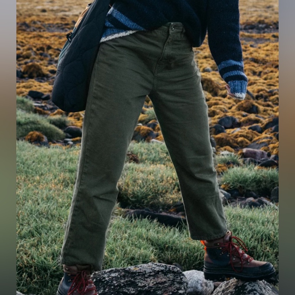 Finisterre Break Jeans in Olive NWT